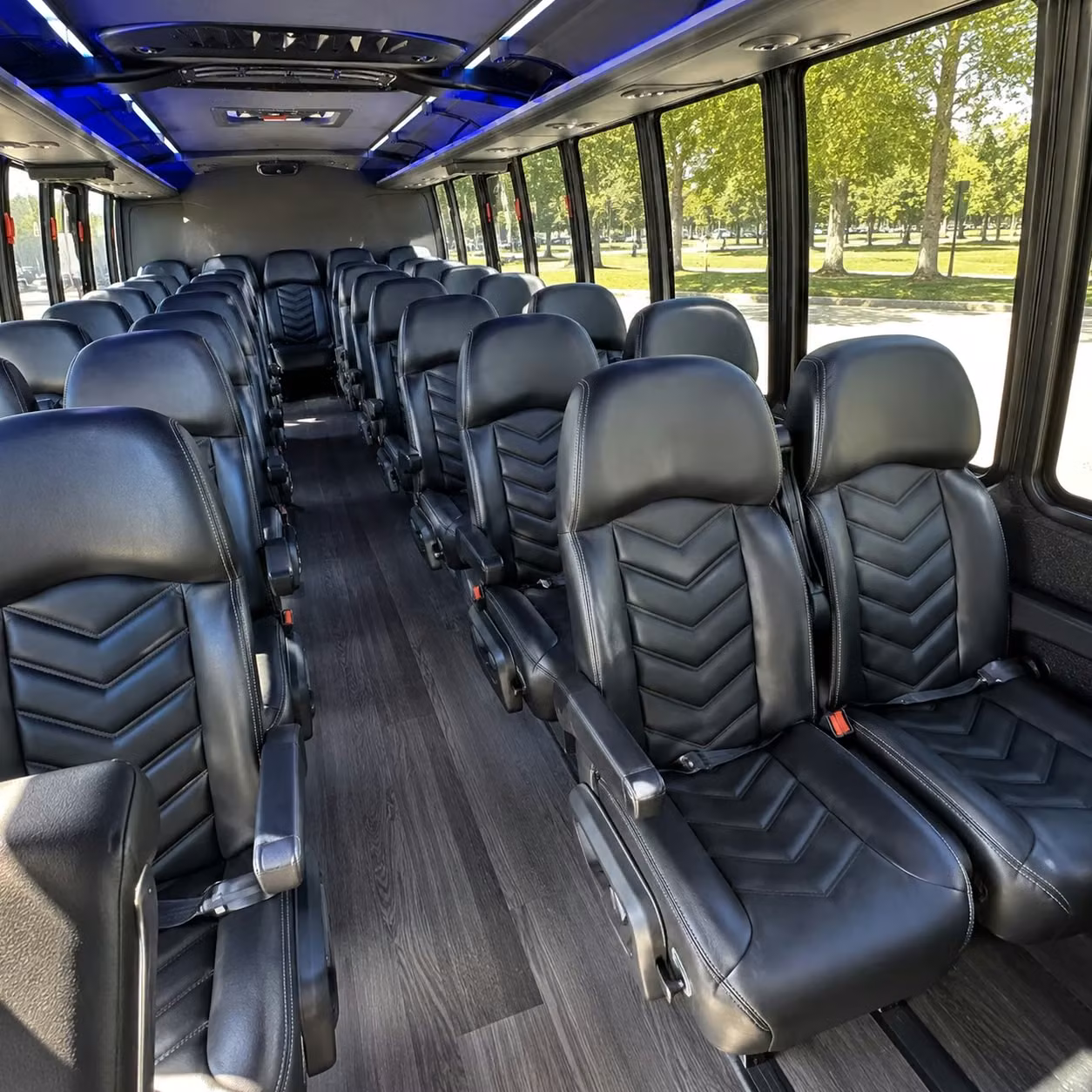 25 passenger minibus interior