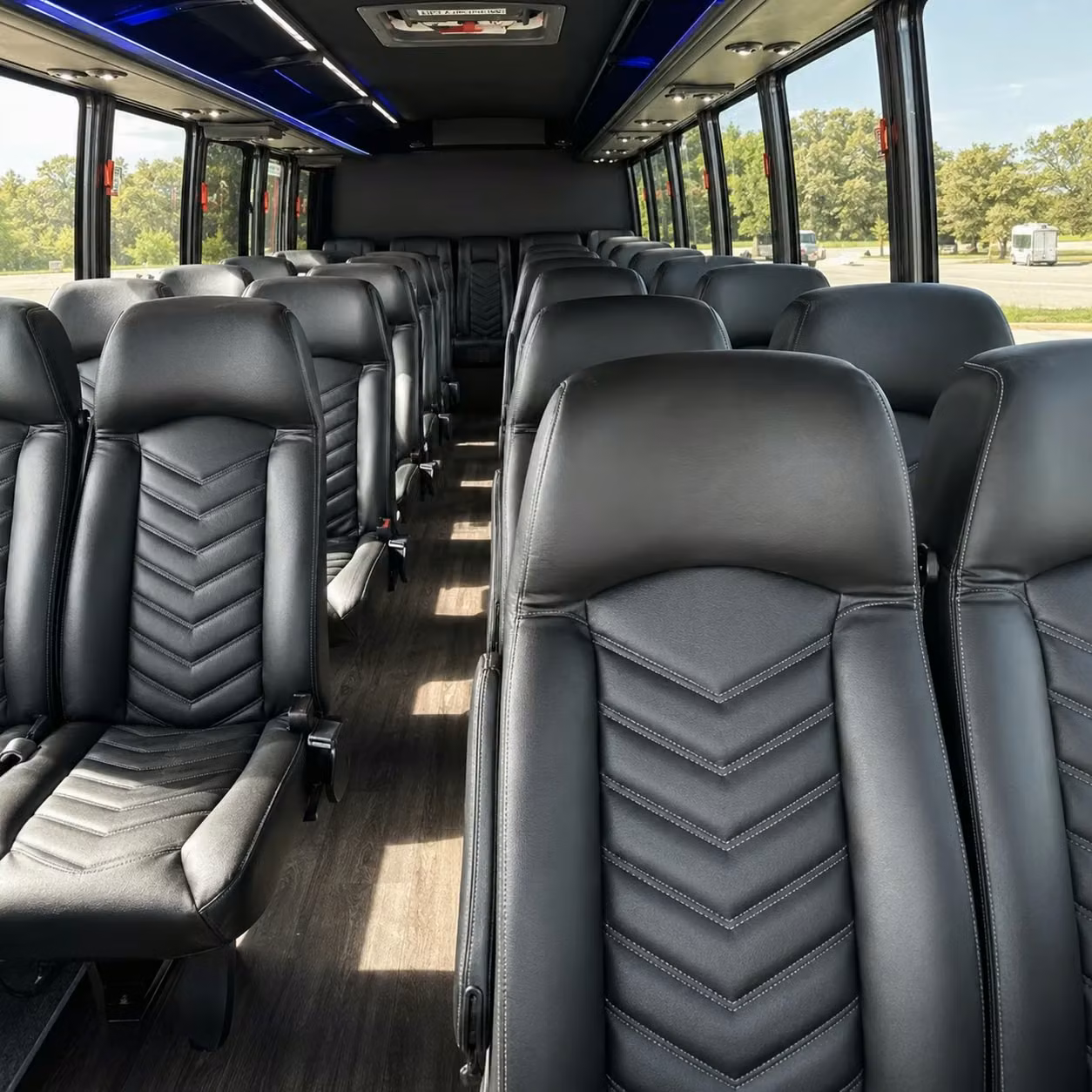 28 passenger minibus inside