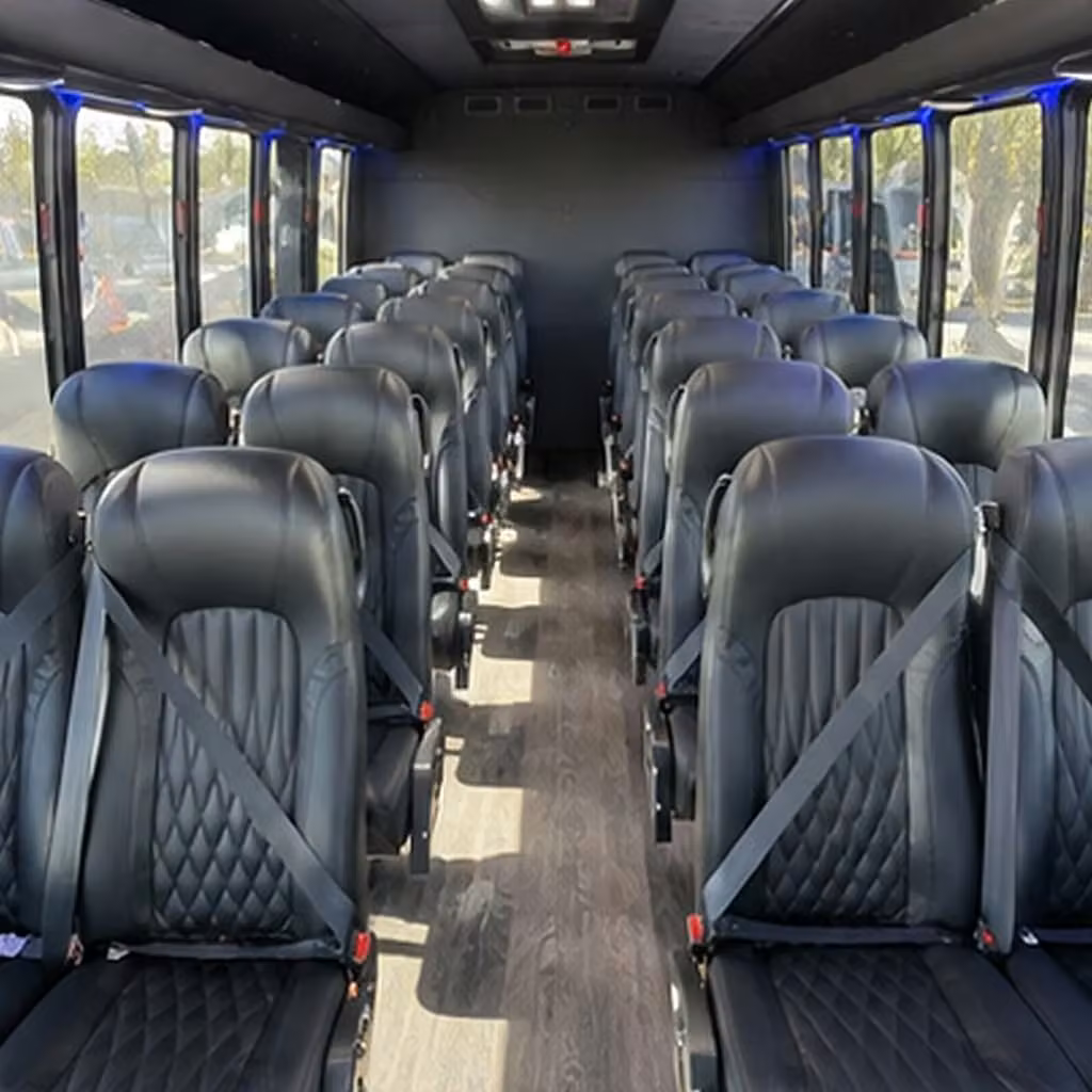 30 passenger minibus inside