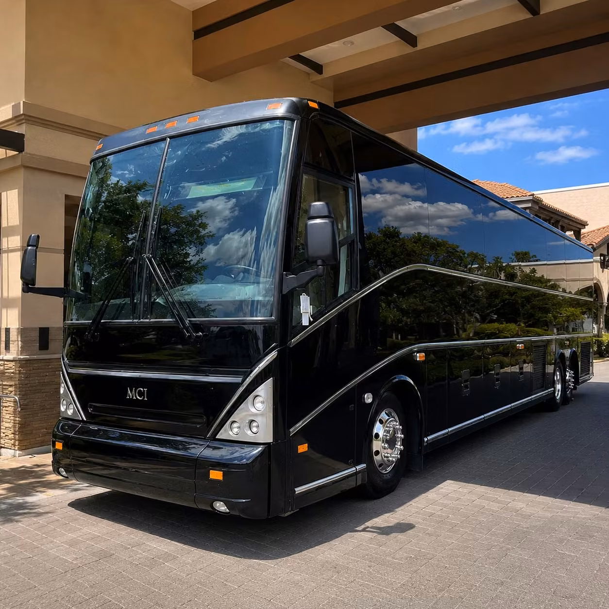56 passenger charter bus
